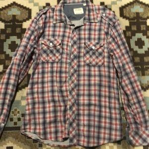 Men’s Long sleeve plaid button up
